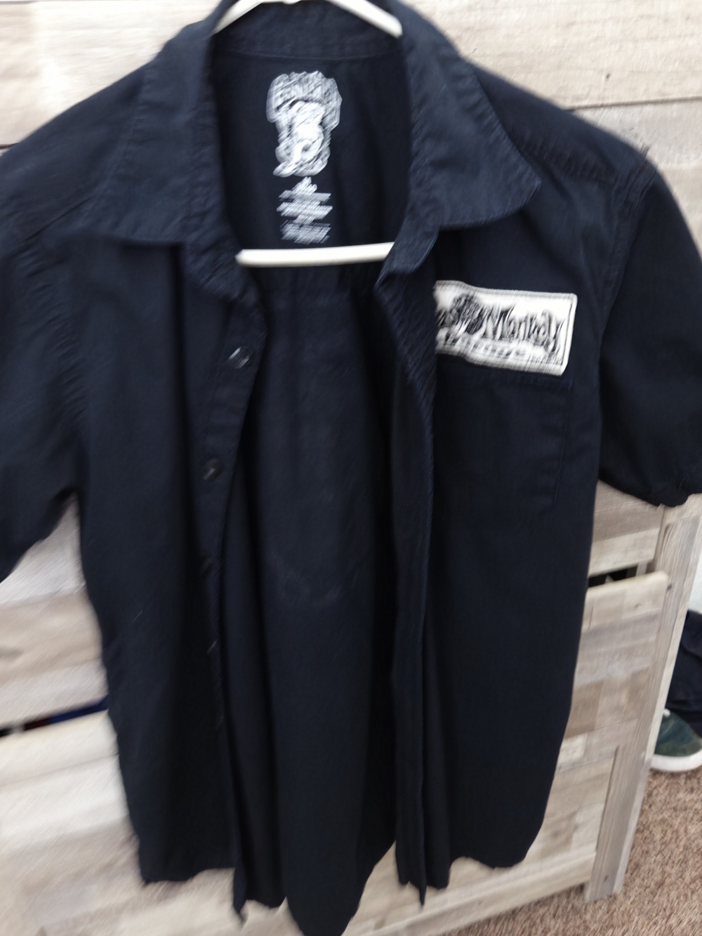 Gas Monkey Garage Button Up Short Sleece